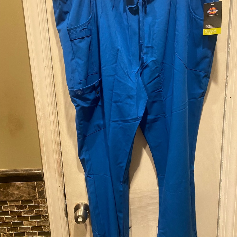 Dickies Womens Scrub Pants - Blue, Size 2XL
